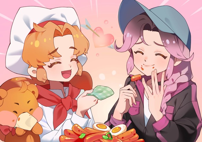 떡볶이 일러스트